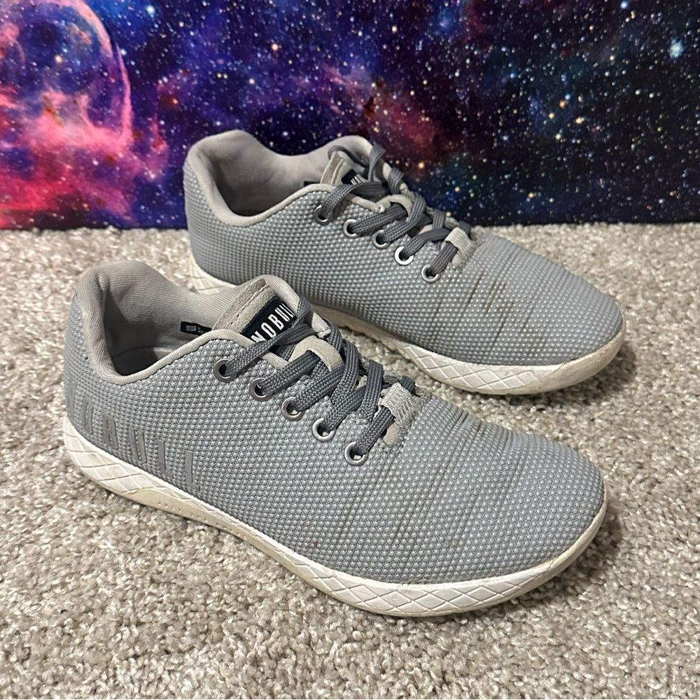 Nobull Superfabric Trainer Workout Gym Shoes Artic Gray Women's Sz 7.5